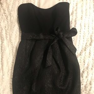 Cynthia Steffe strapless black mini dress. Size 6